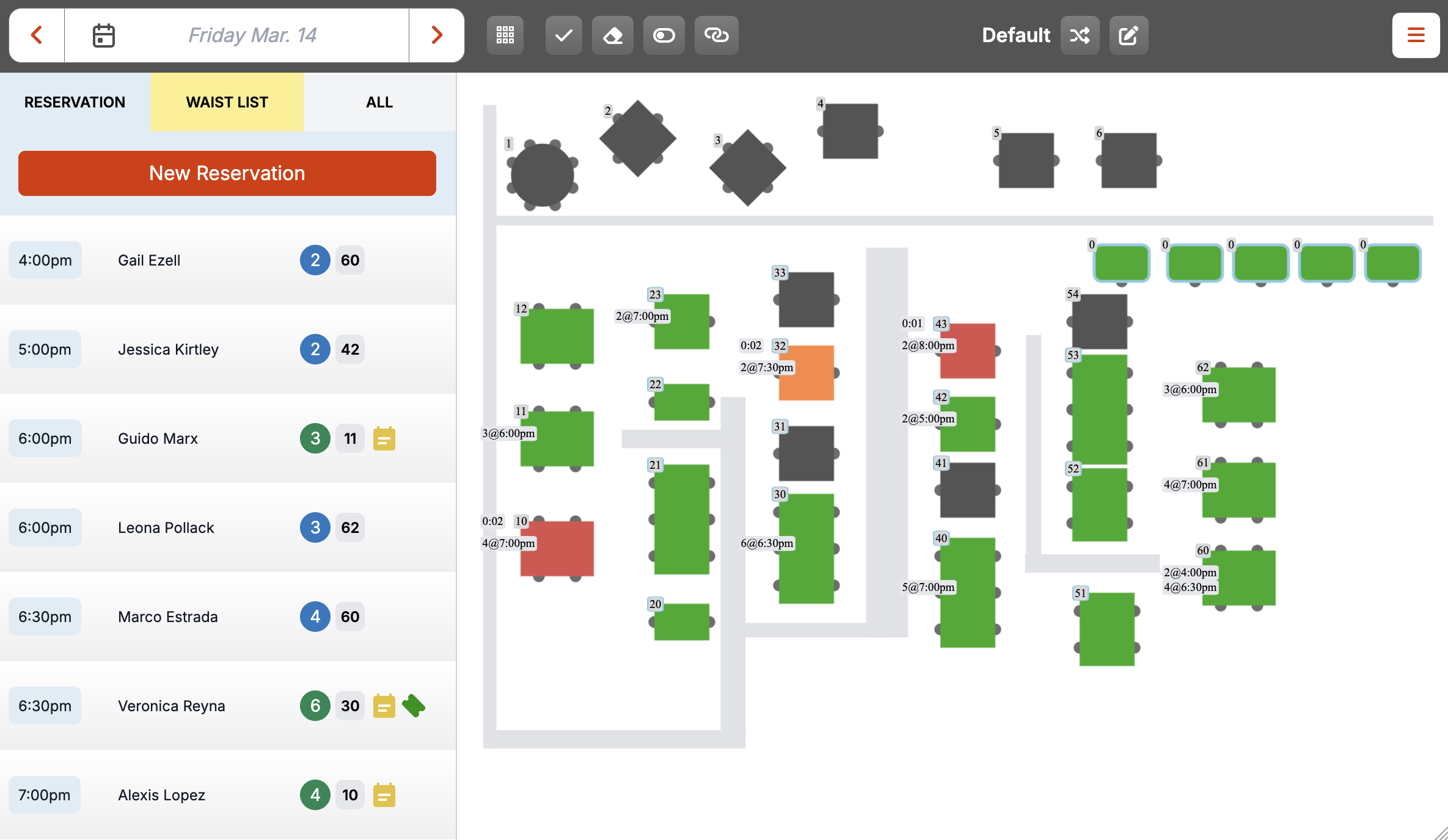 Table Management Dashboard